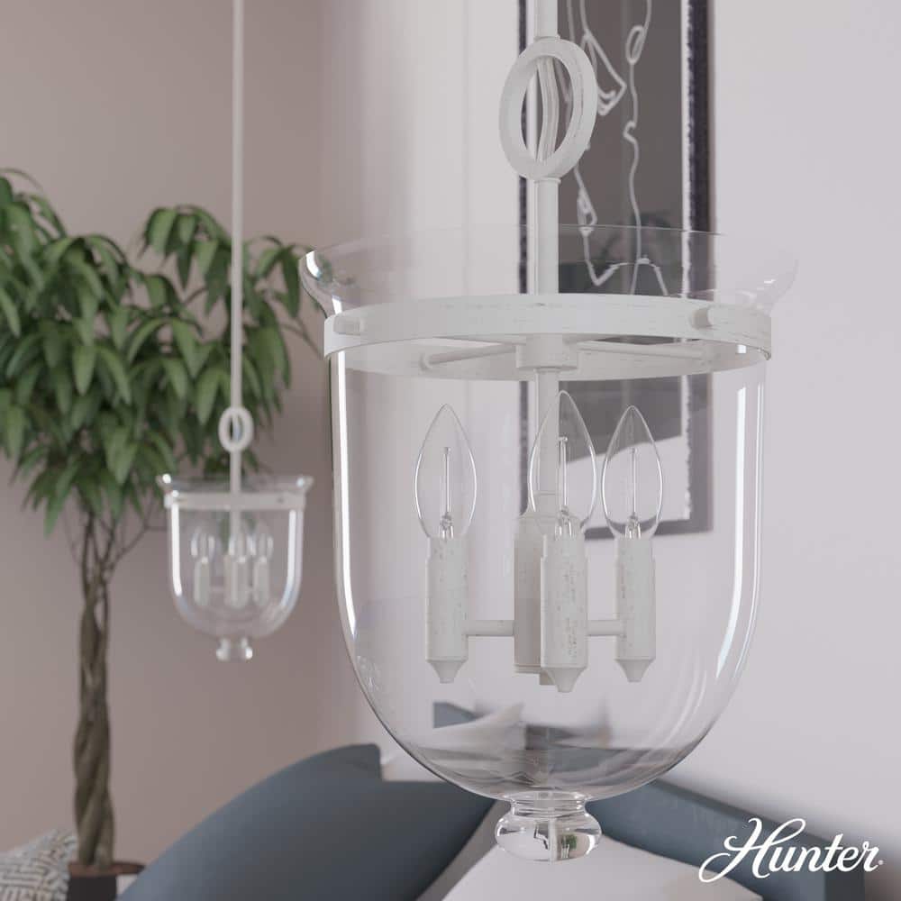 Belltown Transitional 3-Light White Glass Urn Pendant