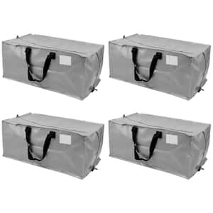 20 Gal. Heavy-Duty Moving and Storage Bag Grey Polypropylene (4-Pack)
