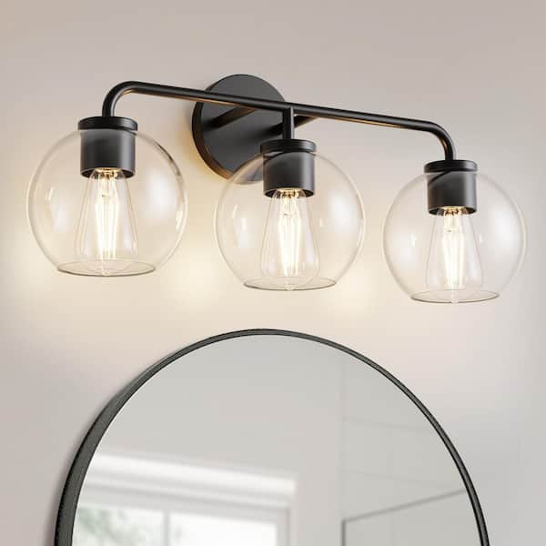 5.5 in. Clear Glass Globe Shade with 1 in. Neckless Fitter for Pendant, Chanderlier, Wall Light, Vanity Light