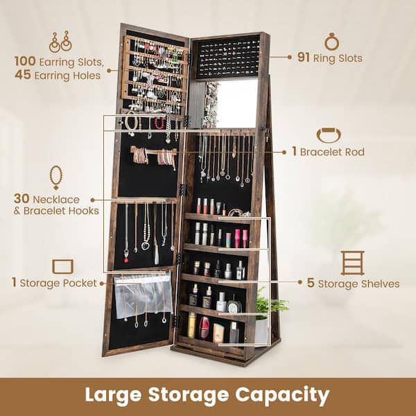 Earring Organizer Box - 75 Small & 4 Large Slots [Pack of 5 Boxes