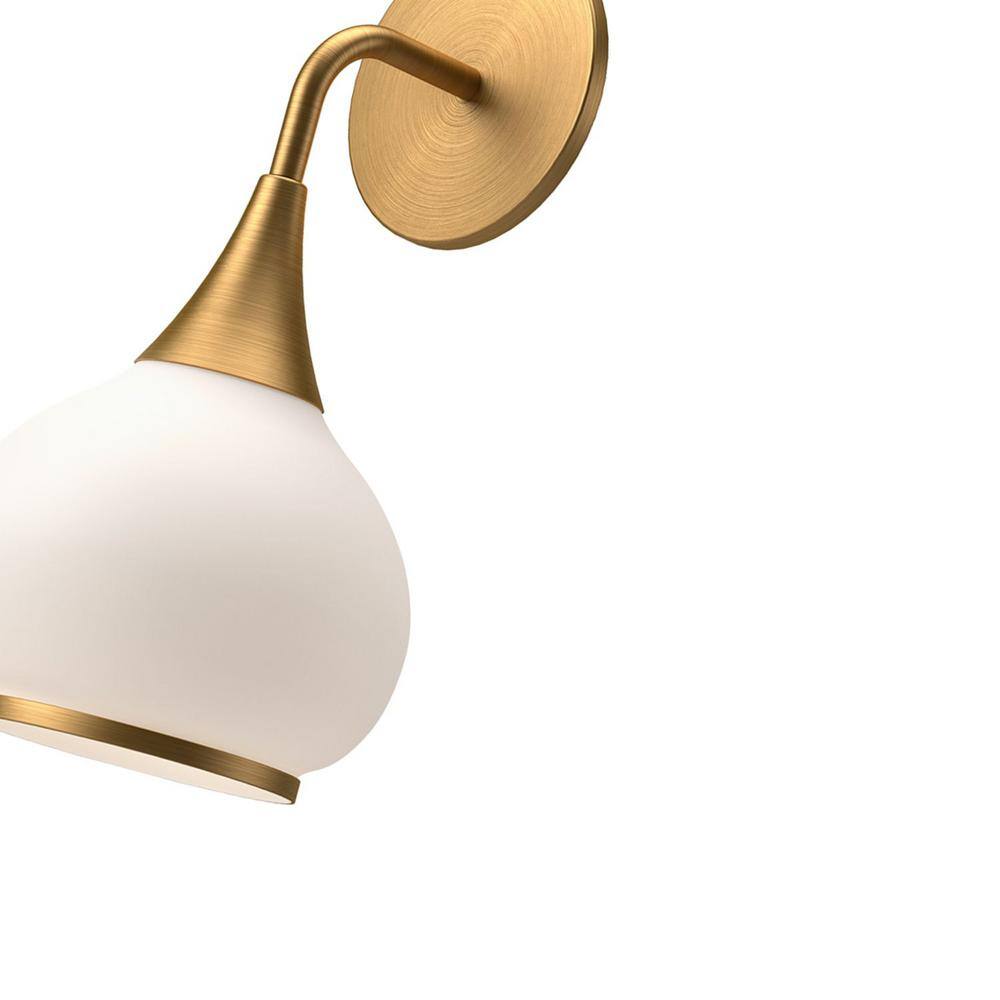 Hazel Aged Gold 13'' Vintage-Inspired Vanity Light