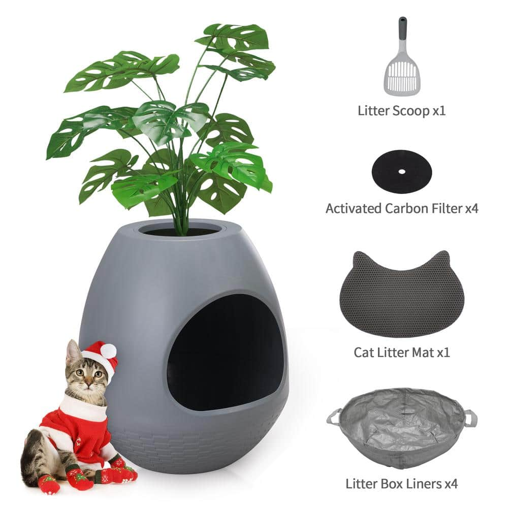 Cat litter plant pot hotsell