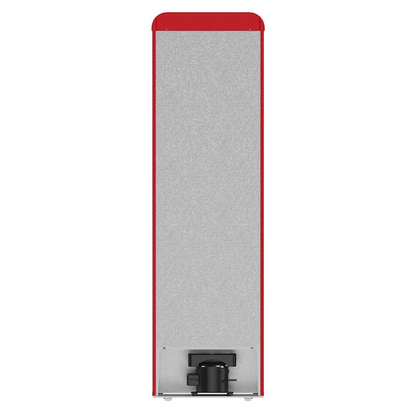 Forno Storico 22 in. Retro Bottom Freezer Fridge in Red, 9 cu. Ft