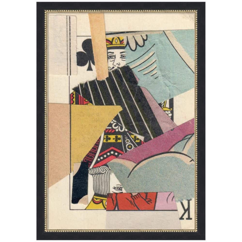 "Belmont ""Abstract King 23 x 33 FC"" by Felicia Dadak Abstract Framed Canvas Art Print 26 in. x 18 in." price history on PriceWatchPro