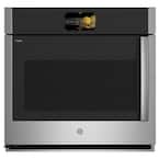 Profile Smart 30 in. Single Electric Wall Oven with Left-Hand Side-Swing Doors and Convection in Stainless Steel