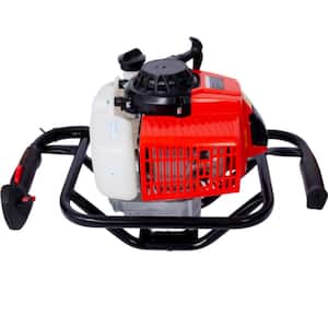 21 in. Post Hole Digger with 2.7HP and 63cc Gas-Powered 2-Stroke Auger for 3/4 in. Shaft in Red