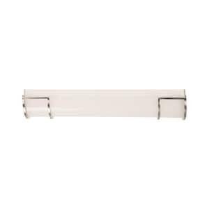 Cloud 24 in. Integrated LED Brushed Nickel Contemporary Vanity with Acrylic Shade