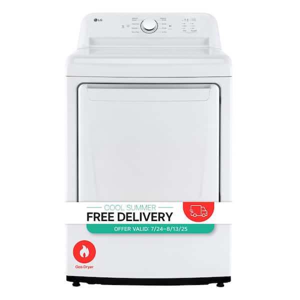 7.3 Cu.Ft. Vented Gas Dryer in White with Sensor Dry Technology