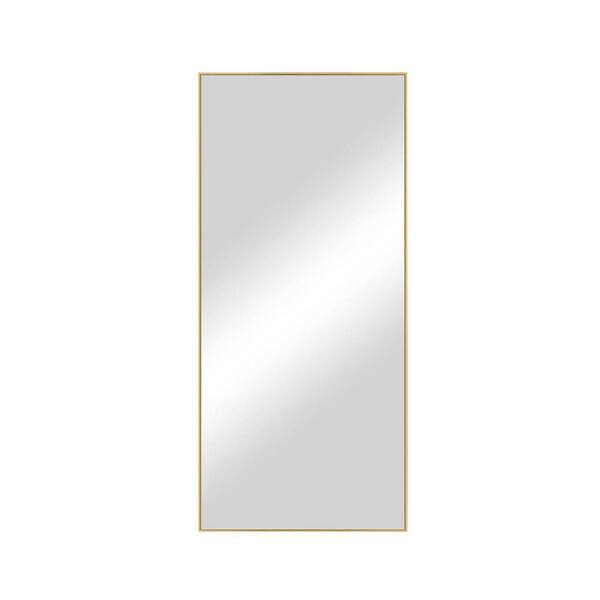 Unbranded 22 in. W x 47 in. H Rectangular Aluminum Framed Wall Mount or Floor Standing Modern Decorative Bathroom Vanity Mirror