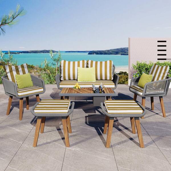 YLLN 24 x 18 in. Outdoor Loveseat Cushion Set-Waterproof