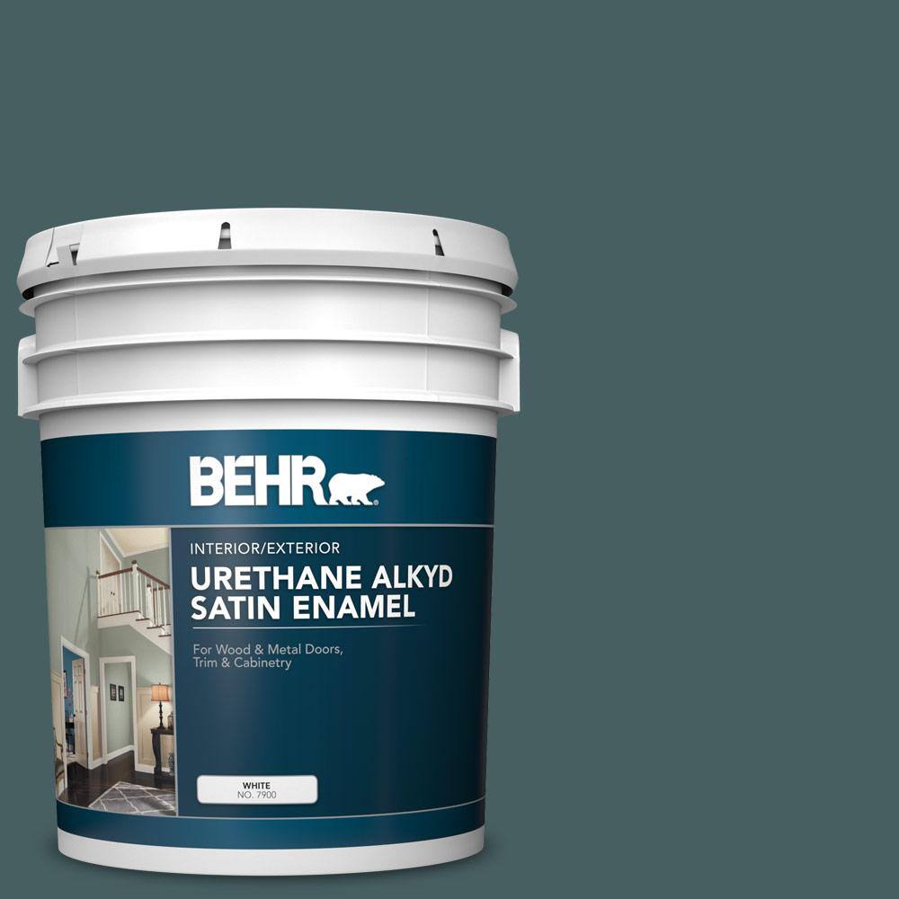 BEHR 5 gal. PPU1220 Underwater color Urethane Alkyd Satin Enamel