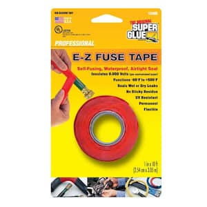 1 in. x 10 ft. Red E-Z Fuse Silicone Tape (12-Pack)