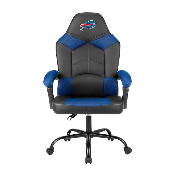 Buffalo Bills Oversized Black Polyurethane Office Chair with Reclining Back