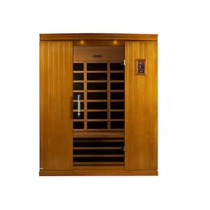 Tru Heat 3-Person Far Infrared Sauna with 6 Carbon Tech Heaters, MP3, Light and Digital Controls