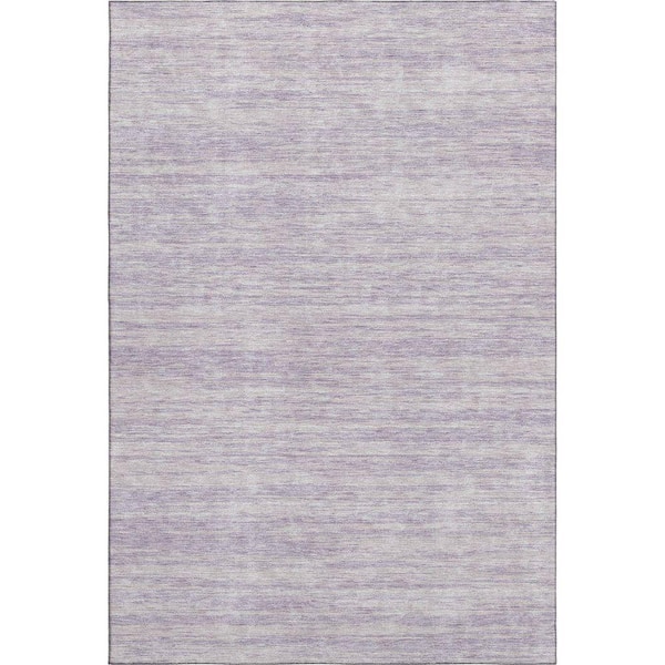 Mayfield Premium Machine Washable Abstract AMF951 Lavender 5 ft. x 7 ft. 6 in. Area Rug