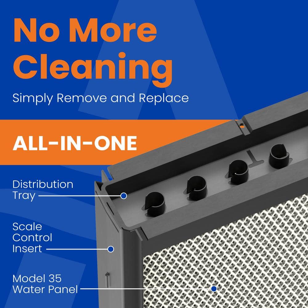 AprilAire 35 Series 10.4 in. Whole-House Water Panel Assembly Replacement Kit for Humidifier Models 700,700A, 700M (1-count)