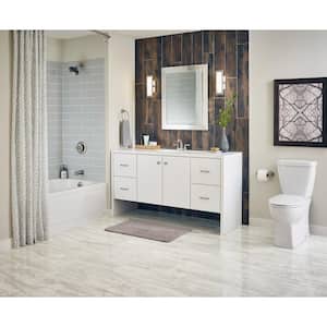Bernini Bianco 12 in. x 24 in. Matte Porcelain Stone Look Floor and Wall Tile (16 sq. ft./Case)