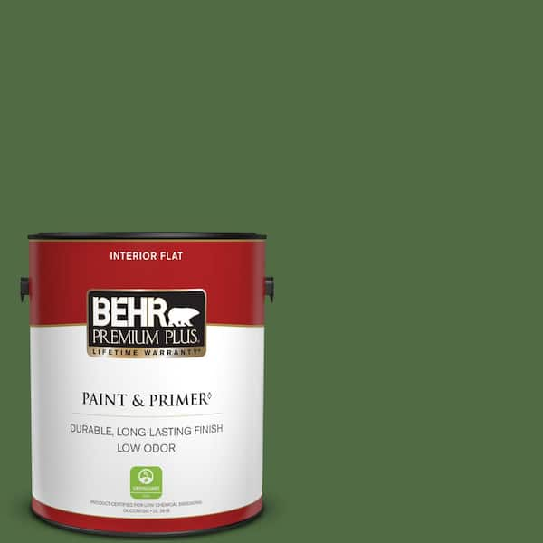 BEHR PREMIUM PLUS 1 gal. #440D-7 Vineyard Flat Low Odor Interior Paint & Primer