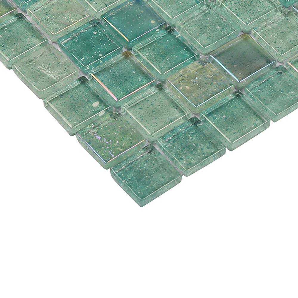Sprite Green Polished Glass Mosaic Wall Tile