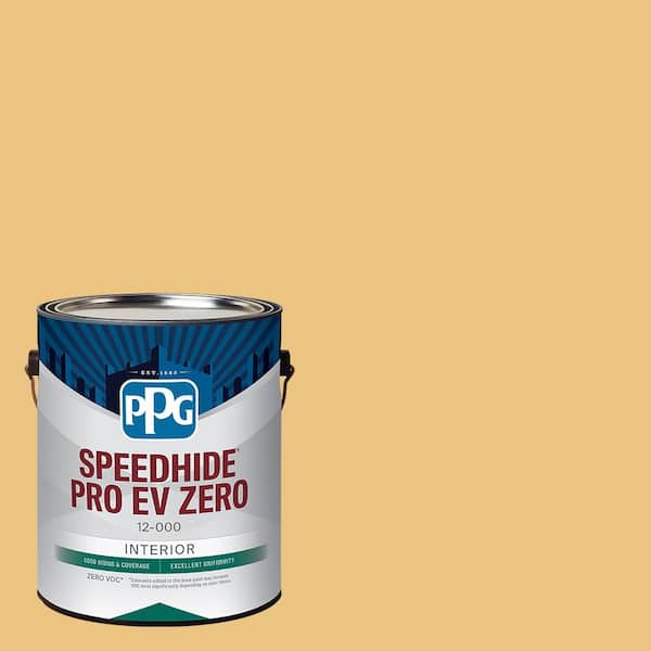 PPG Speedhide Pro EV Zero 1 gal. PPG1208-4 Gold Buff Semi-Gloss Interior Paint