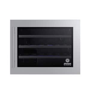 Element 23 in. W 24-Bottle Wall-Mounted Wine Cooler in Stainless Steel