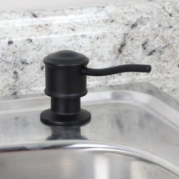 DANCO Soap Dispenser with Curved Nozzle in Matte Black 12032 - The