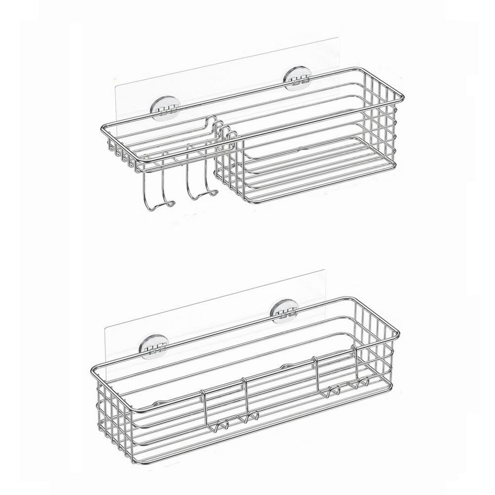 Cubilan Wall Mounted Bathroom Shower Caddies Stainless Steel Corner Shower Basket with Soap Dish