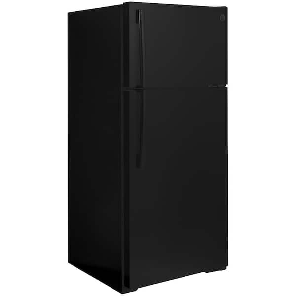 GE 16.6 Cu.Ft. Black Top Freezer Refrigerator - Energy Star