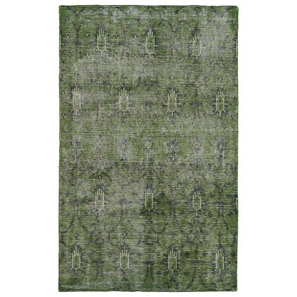 Kaleen Restoration Green 8 ft. x 10 ft. Area Rug