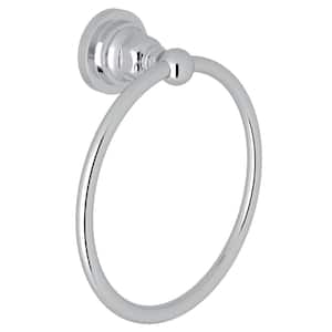 San Giovanni Wall Mounted Towel Ring in Polished Chrome