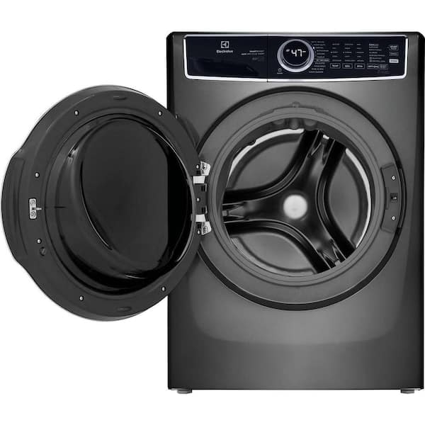 4.5 cu. ft. Stackable Front Load Washer in Titanium with SmartBoost, Optic Whites, and Pure Rinse