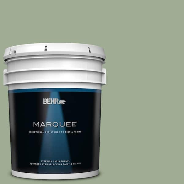 BEHR MARQUEE 5 gal. #S390-4 Roof Top Garden Satin Enamel Exterior Paint & Primer