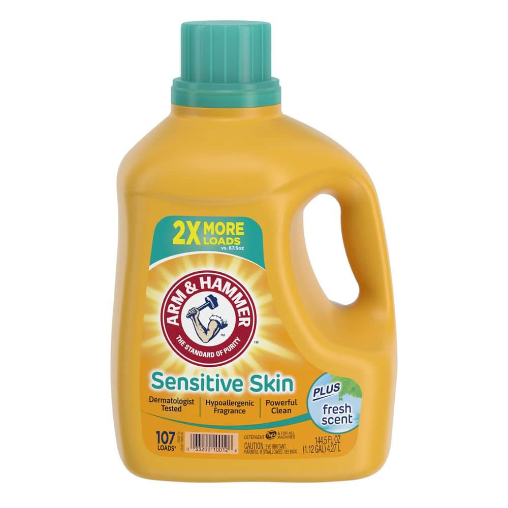 Arm And Hammer 144 5 Oz Sensitive Skin Plus Scent Dual HE Liquid   Arm And Hammer Laundry Detergents 20507958 64 1000 