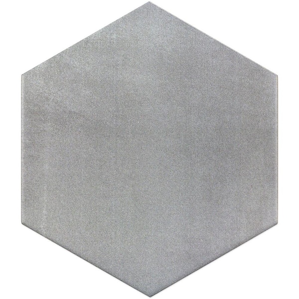 Ivy Hill Tile Langston Gray 9 875 In X, Concrete Look Hexagon Floor Tile