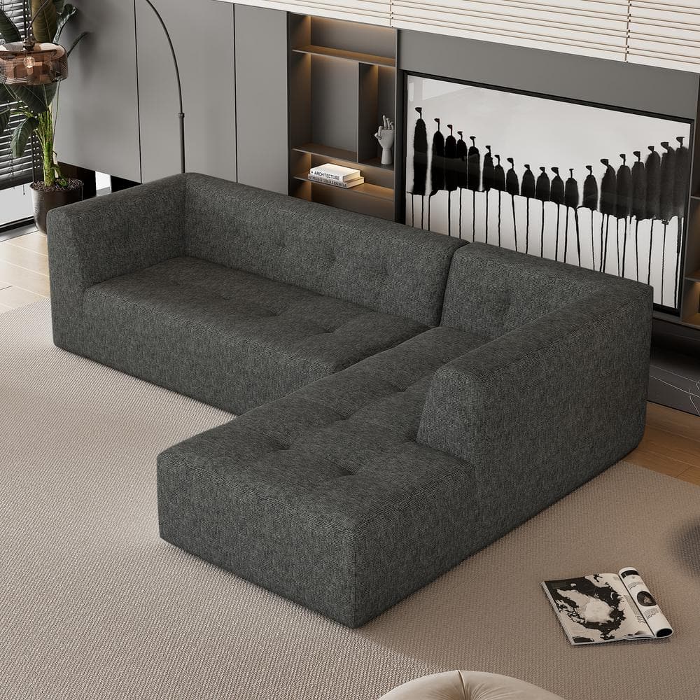 Gewnee Modular Sectional Living Room Sofa Set, Modern