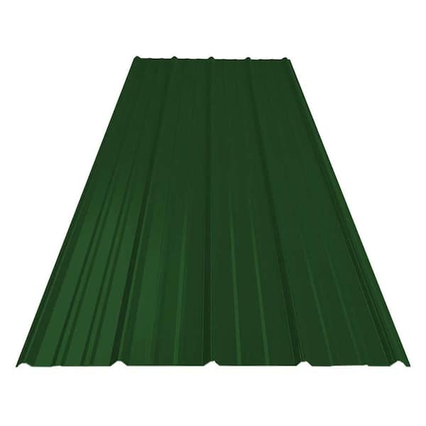 16 ft. SM-Rib Galvalume Steel 29-Gauge Roof/Siding Panel in Green