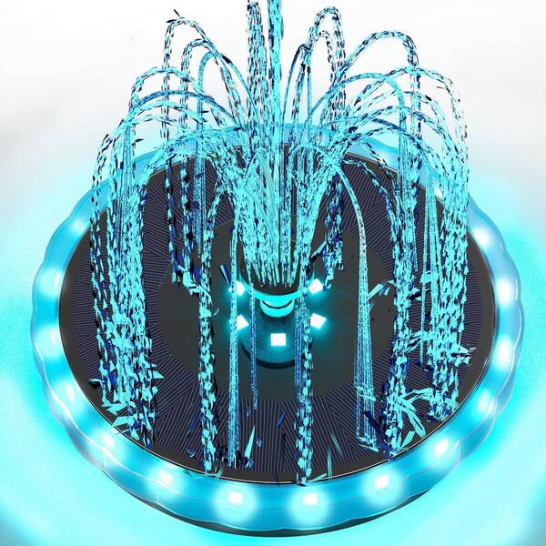 Cubilan Solar Fountain Matte Panel with 4000 mAH Battery, 4W Bird Bath