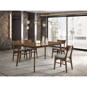 Danielle White Glass 59 in 4 Legs Dining Table (Seats 6)