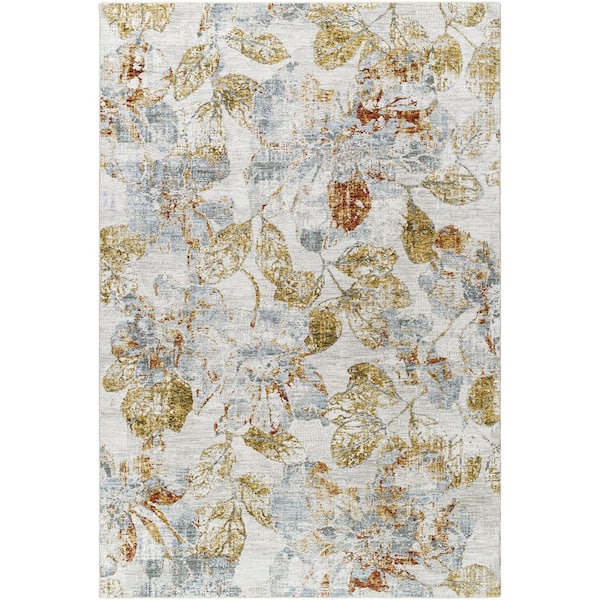 Roseanne Deep Teal Cottage Floral 2 X 2 Area Rug