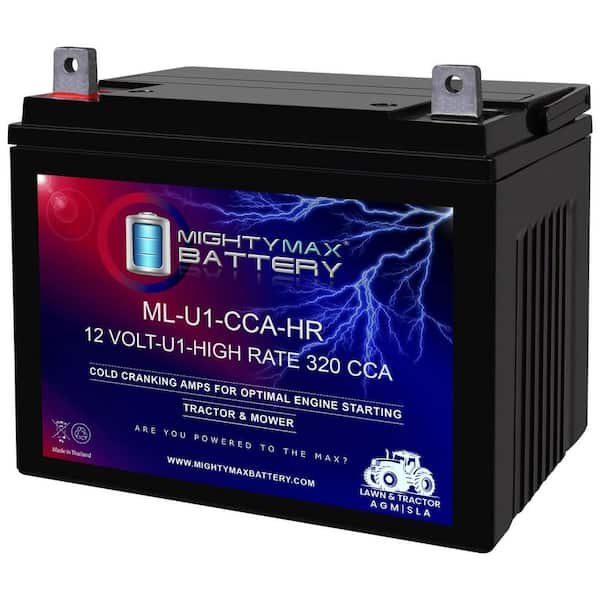 ML-U1-CCAHR 12-Volt 320CCA Battery for JohnDeere X320 300CCA Lawn Mower