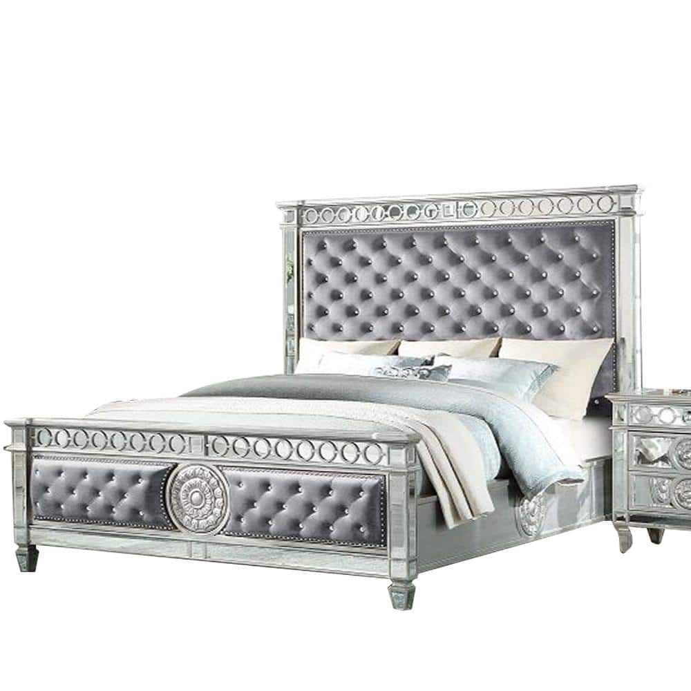 Acme Furniture Gray Wood Frame King Panel Bed BD02302EK - The Home 