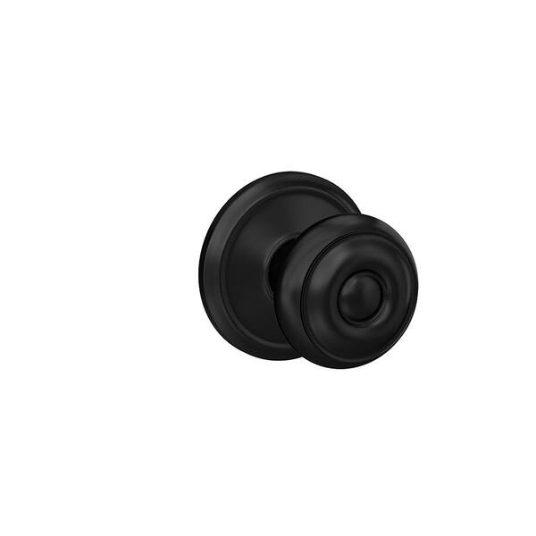 Custom Georgian Matte Black Alden Trim Dummy Door Knob (2-pack) Custom Georgian Matte Black Alden Trim Dummy Door Knob (2-pack)
