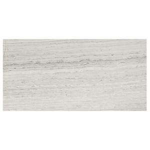 Premier Elegance Chenille White Honed 12 in. x 24 in. Limestone Floor and Wall Tile (12 sq. ft./Case)