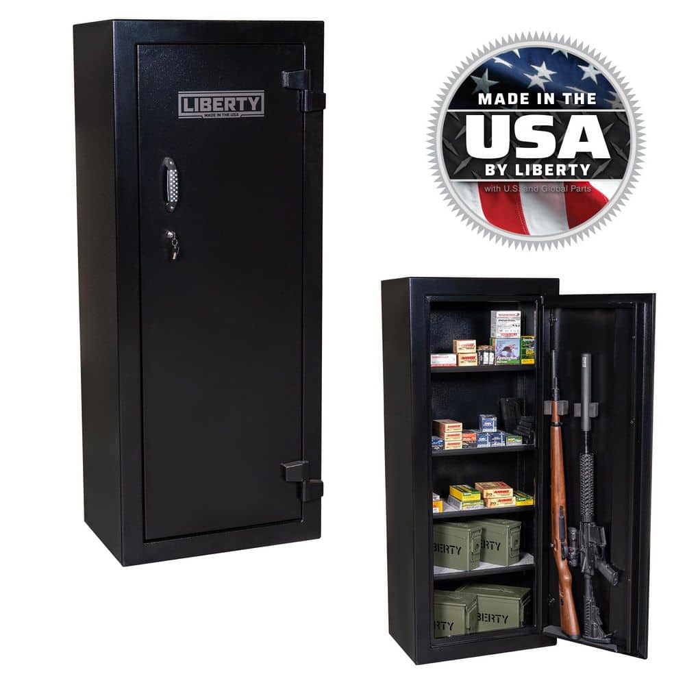 Ammo Cabinet 18, Key Lock, 59 in. H x 24 in. W x 16 in. D. Black, 1-Year Warranty price history on PriceWatchPro