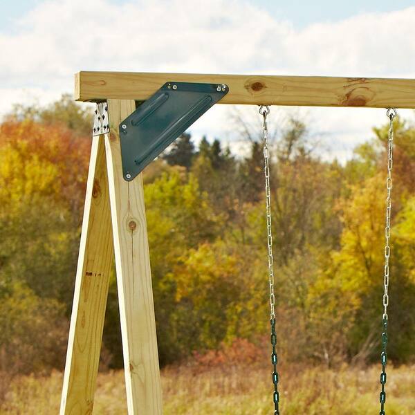 Swing Set Stabilizer Braces - Reduce Side-to-Side Motion For Wooden Swing Sets (1 Pair)