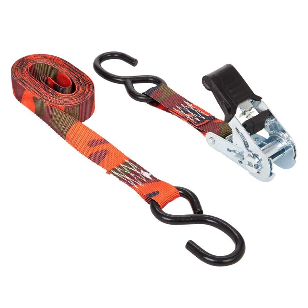 Blaze Camo Ratchet Tie-Down Strap 12 ft. x 1 in. 500 lbs. (2-Pack) price history on PriceWatchPro