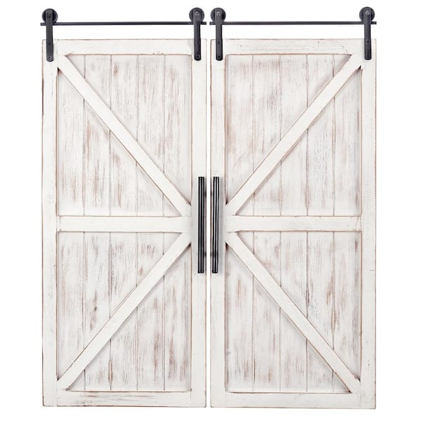 FirsTime & Co. 34 in. x 14 in. Carriage House Barn Door Wooden