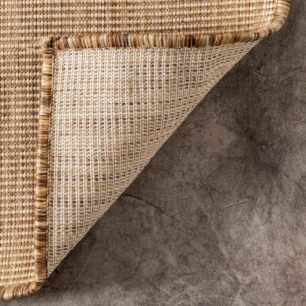Nakia Natural Flat Woven Synthetic 2' x 3' Indoor/Outdoor Rug