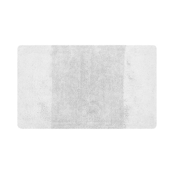 Granada 24 in. x 40 in. White 100% Cotton Rectangle Bath Rug