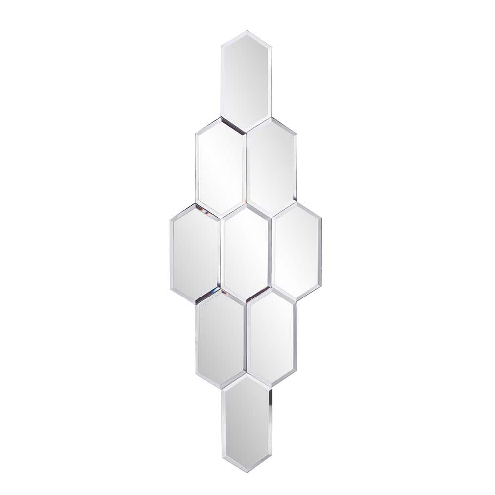 Medium Irregular Mirrored Hooks Contemporary Mirror (26 in. H x 9 in. W) price history on PriceWatchPro